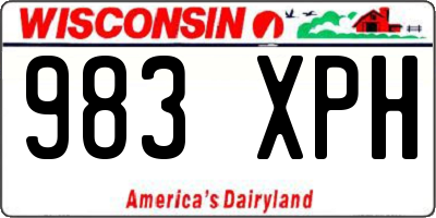 WI license plate 983XPH