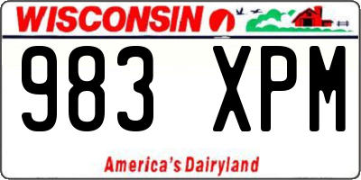 WI license plate 983XPM