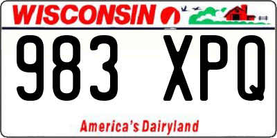WI license plate 983XPQ