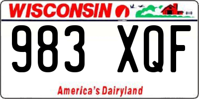 WI license plate 983XQF