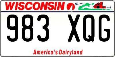 WI license plate 983XQG