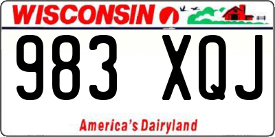 WI license plate 983XQJ
