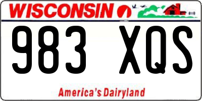 WI license plate 983XQS