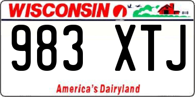 WI license plate 983XTJ