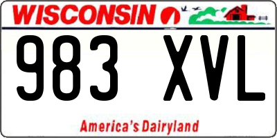 WI license plate 983XVL