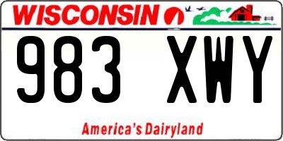 WI license plate 983XWY