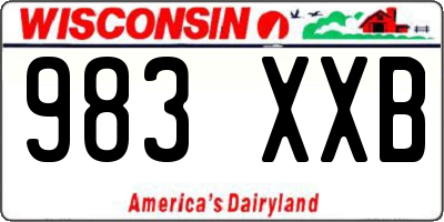 WI license plate 983XXB