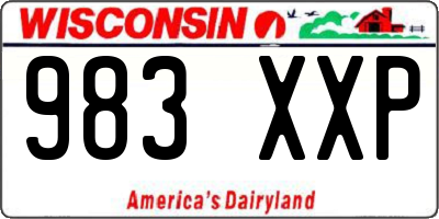 WI license plate 983XXP