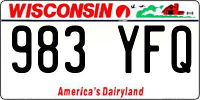 WI license plate 983YFQ