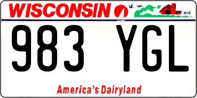 WI license plate 983YGL