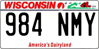 WI license plate 984NMY