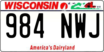 WI license plate 984NWJ