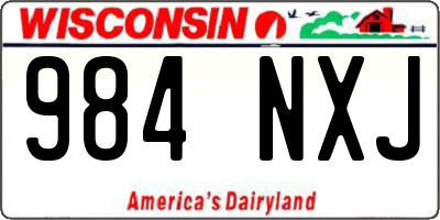WI license plate 984NXJ