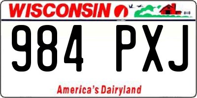 WI license plate 984PXJ