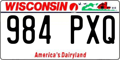 WI license plate 984PXQ