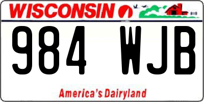 WI license plate 984WJB