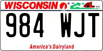 WI license plate 984WJT