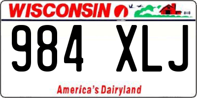 WI license plate 984XLJ