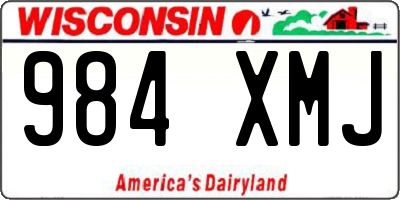 WI license plate 984XMJ