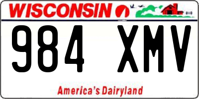 WI license plate 984XMV