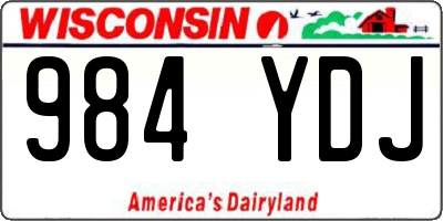WI license plate 984YDJ