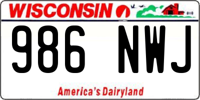 WI license plate 986NWJ