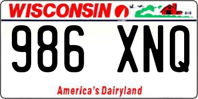 WI license plate 986XNQ