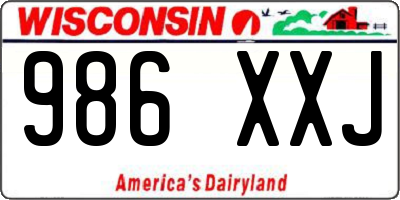 WI license plate 986XXJ