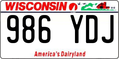 WI license plate 986YDJ