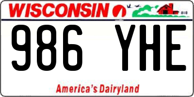 WI license plate 986YHE