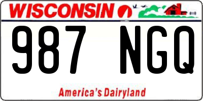 WI license plate 987NGQ