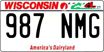 WI license plate 987NMG