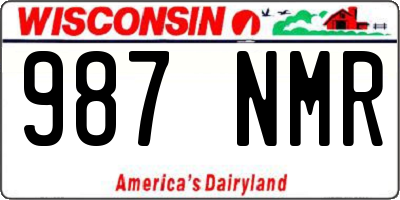 WI license plate 987NMR