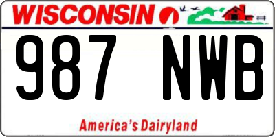 WI license plate 987NWB