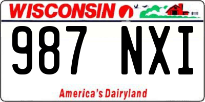 WI license plate 987NXI
