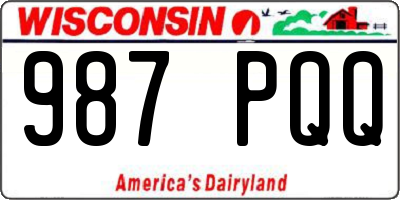 WI license plate 987PQQ