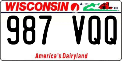 WI license plate 987VQQ