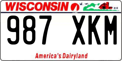 WI license plate 987XKM