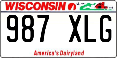 WI license plate 987XLG