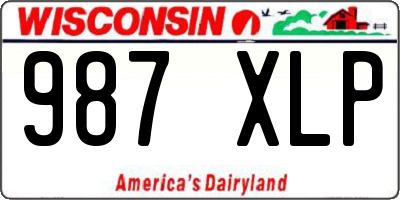 WI license plate 987XLP