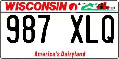 WI license plate 987XLQ