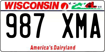 WI license plate 987XMA