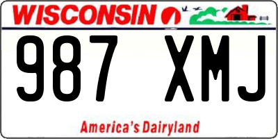 WI license plate 987XMJ