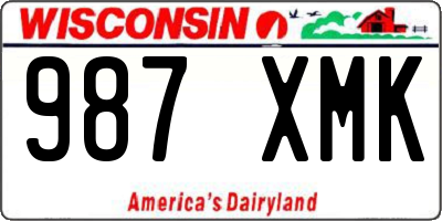 WI license plate 987XMK
