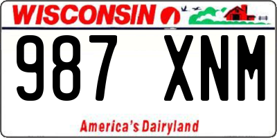 WI license plate 987XNM