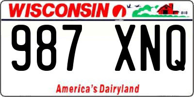 WI license plate 987XNQ