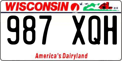 WI license plate 987XQH