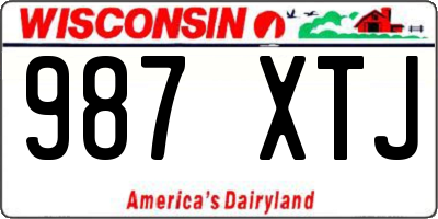 WI license plate 987XTJ