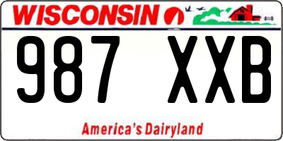 WI license plate 987XXB