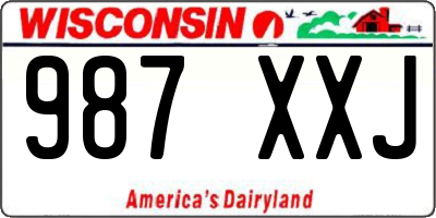 WI license plate 987XXJ